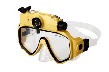 720P waterproof diving sports glass mask camera