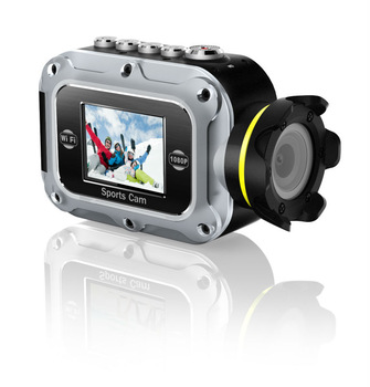 full HD 1080p/30fps, 720p/60fps wifi waterproof sports camera for helmet,bike,surfboard etc