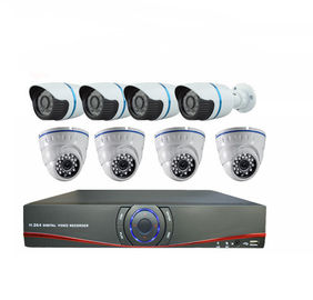 홈 비디오 CCTV DVR 도난 방지 시스템 4 옥외와 4개의 실내 사진기 DVR 장비 8CH 8 수로