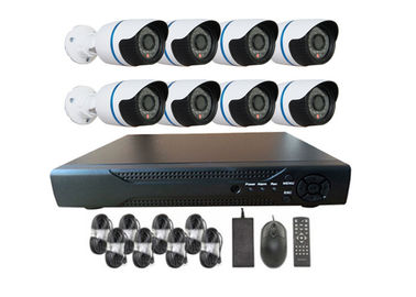 IR 커트를 가진 옥외 방수 1000TVL 8 채널 집 감시 카메라 체계