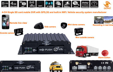 휴대용 SD 차 이동할 수 있는 DVR, 4는 3g 무선 DVR 안전 기록병에 수로를 열습니다