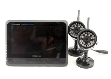 4개의 Ch DVR와 풀 컬러 LCD 감시자를 가진 무선 옥외 감시 카메라 체계를 기록하는 AV