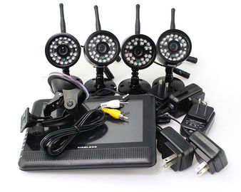 4 채널 비바람에 견디는 무선 CCTV 4 사진기 DVR 도난 방지 시스템