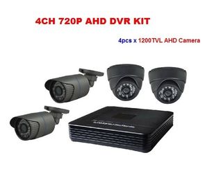 HD 720P 4CH AHD 장비, 4CH P2P AHD DVR 장비, AHD 비데오 카메라 DVR 체계
