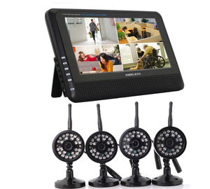 무선 감시 영상 오디오 레코딩 4 사진기 DVR 도난 방지 시스템 CMOS 심상 감지기